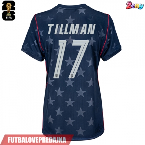 Lacne Ženy Futbalové dres Spojené štáty Malik Tillman #17 MS 2026 Krátky Rukáv - Preč